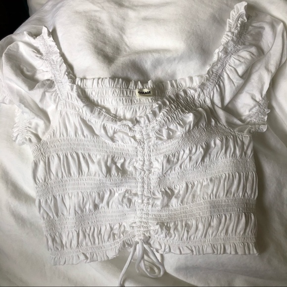 NWOT Garage white cropped top - Picture 3 of 5